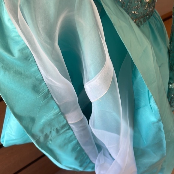 VINTAGE 100% Silk Hand Beaded Victoria Royal gown - Picture 11 of 13